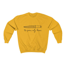 Load image into Gallery viewer, No Spoons Only Knives Unisex Crewneck Sweatshirt
