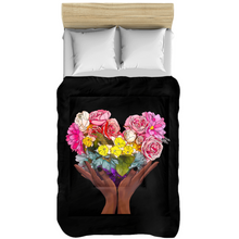 Load image into Gallery viewer, Comforters : Floral Rainbow Heart
