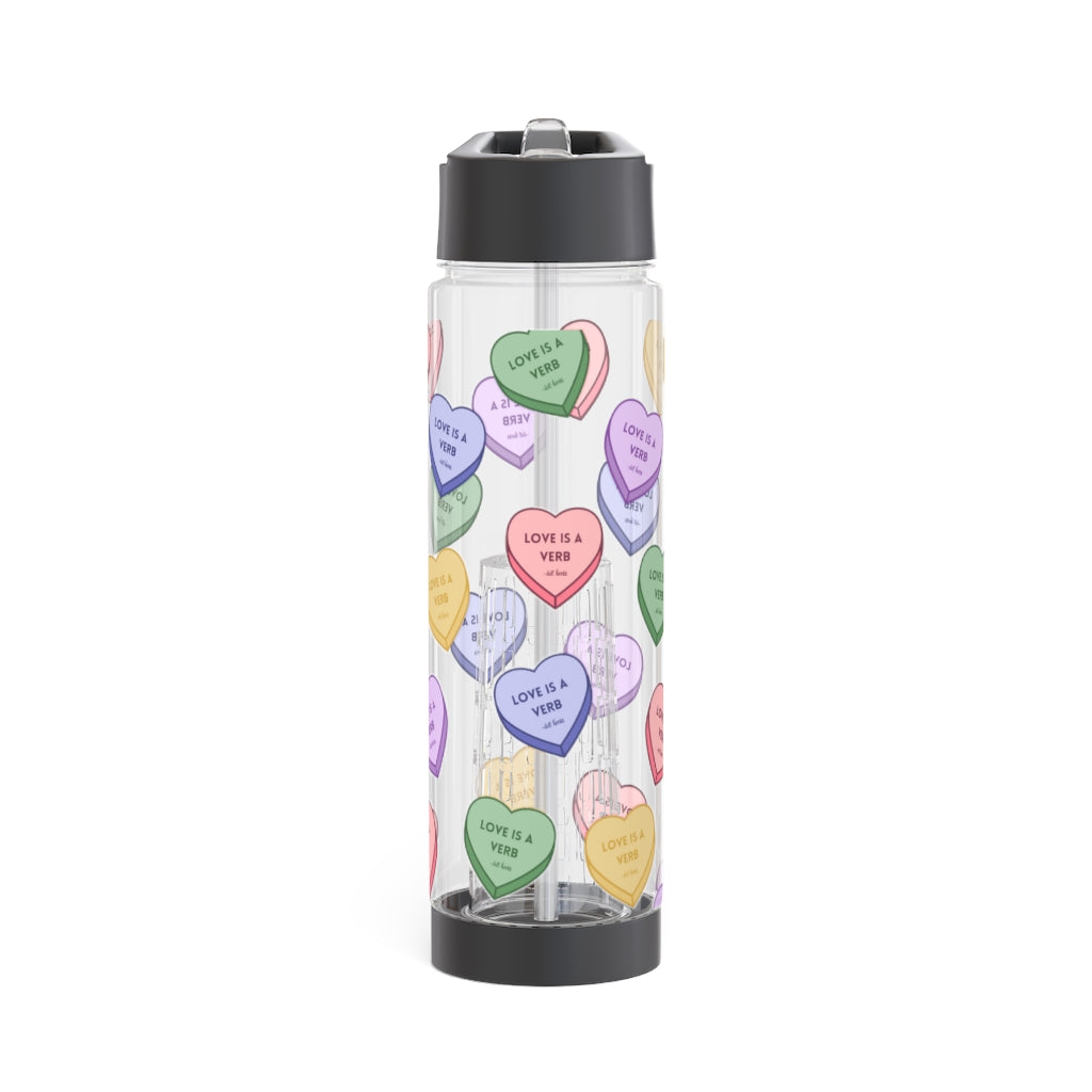 Love is a Verb Infuser Water Bottle