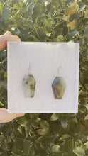 Load and play video in Gallery viewer, Blood Stone Coffin Earrings
