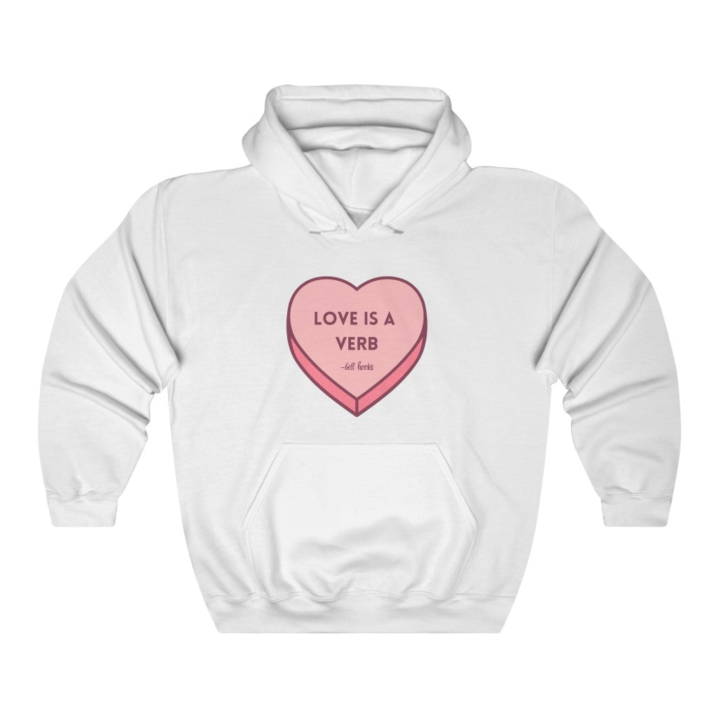 Love is a Verb Hooded Sweatshirt