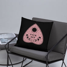 Load image into Gallery viewer, Fuck Off Ouiji Planchette Pillow
