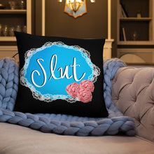 Load image into Gallery viewer, Slut Doily Pillow
