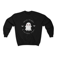 Load image into Gallery viewer, Thick Thighs Spooky Vibes Unisex Sweatshirt

