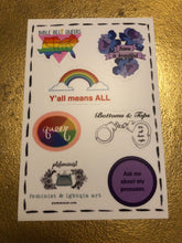 Load image into Gallery viewer, Bible Belt Queers Sticker Sheet
