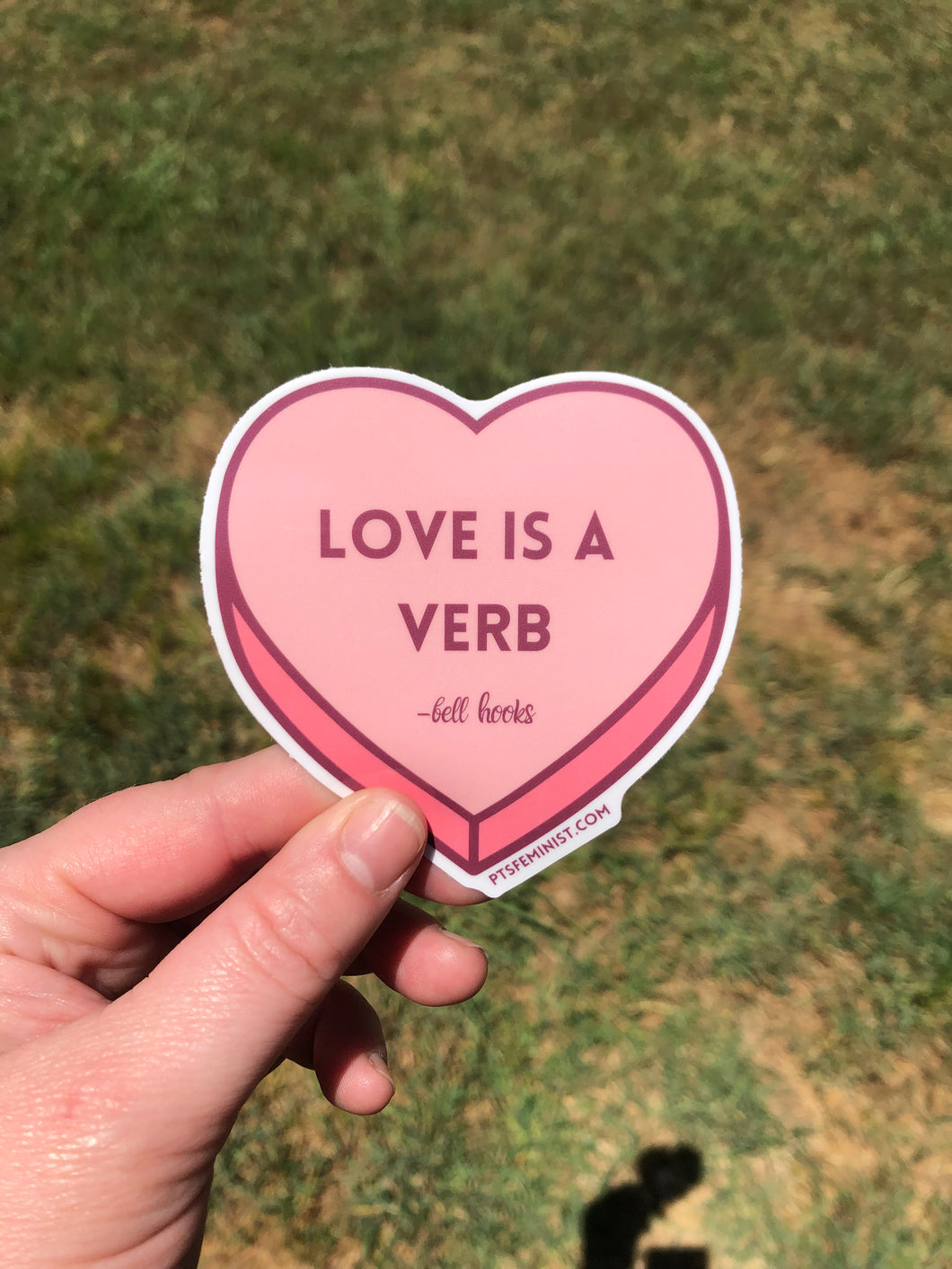 Love is a Verb Sticker