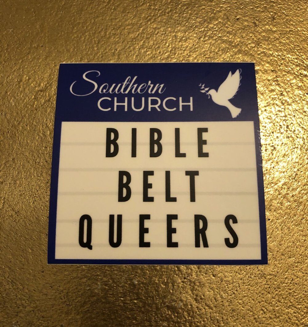 Bible Belt Queers Church Marquee Sticker