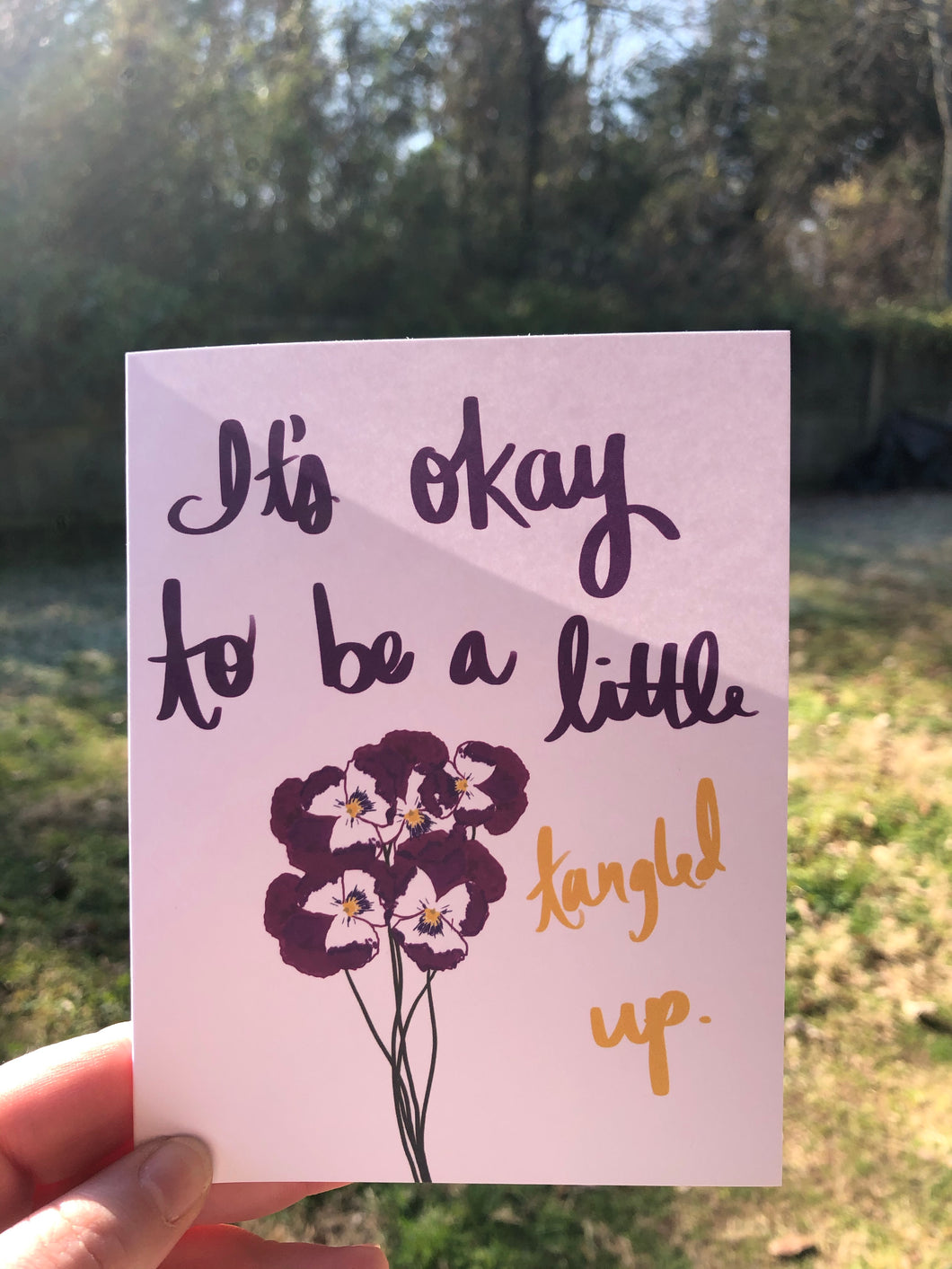 5 Pack: It’s Okay to be a Little Tangled Up Card