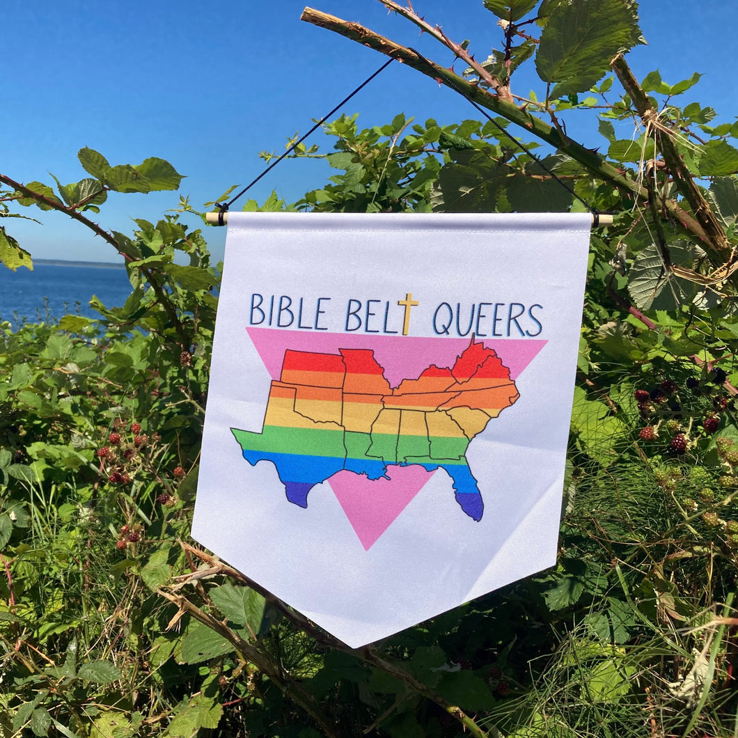 Bible Belt Queers Pinback Banner
