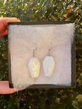 Load image into Gallery viewer, Opalite Coffin Earrings
