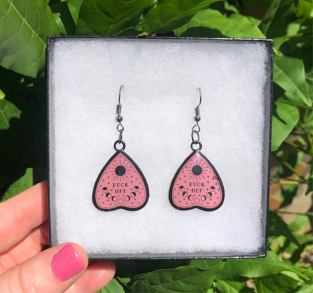 Limited Edition Fuck Off Ouiji Earrings