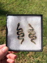 Load image into Gallery viewer, Abalone Snake Earrings
