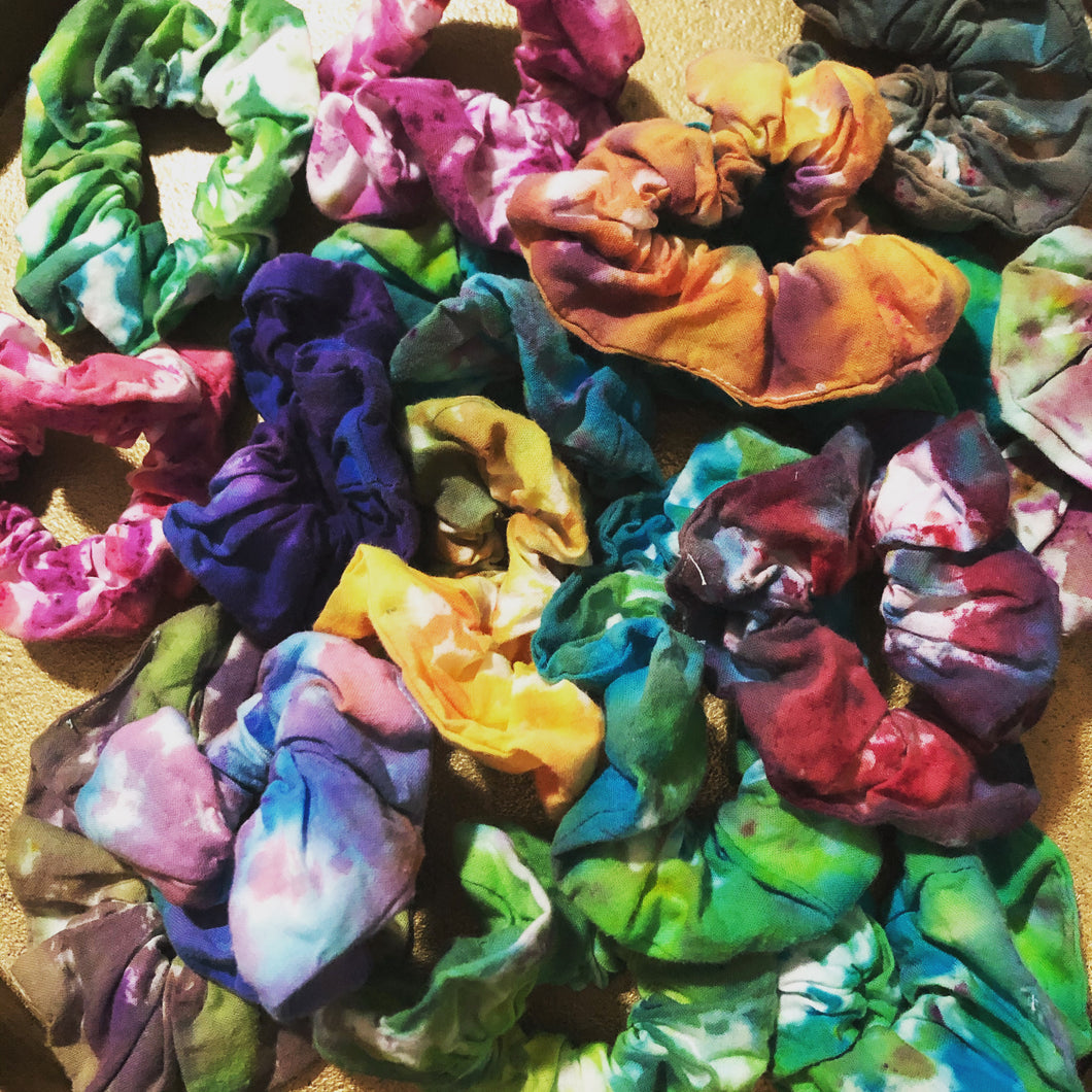 Hand-Dyed Scrunchie