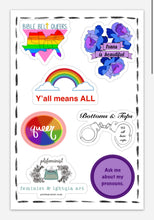 Load image into Gallery viewer, Bible Belt Queers Sticker Sheet
