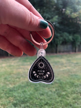 Load image into Gallery viewer, Fuck Off Ouija Keychain
