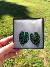Load image into Gallery viewer, Green Leaf Earrings
