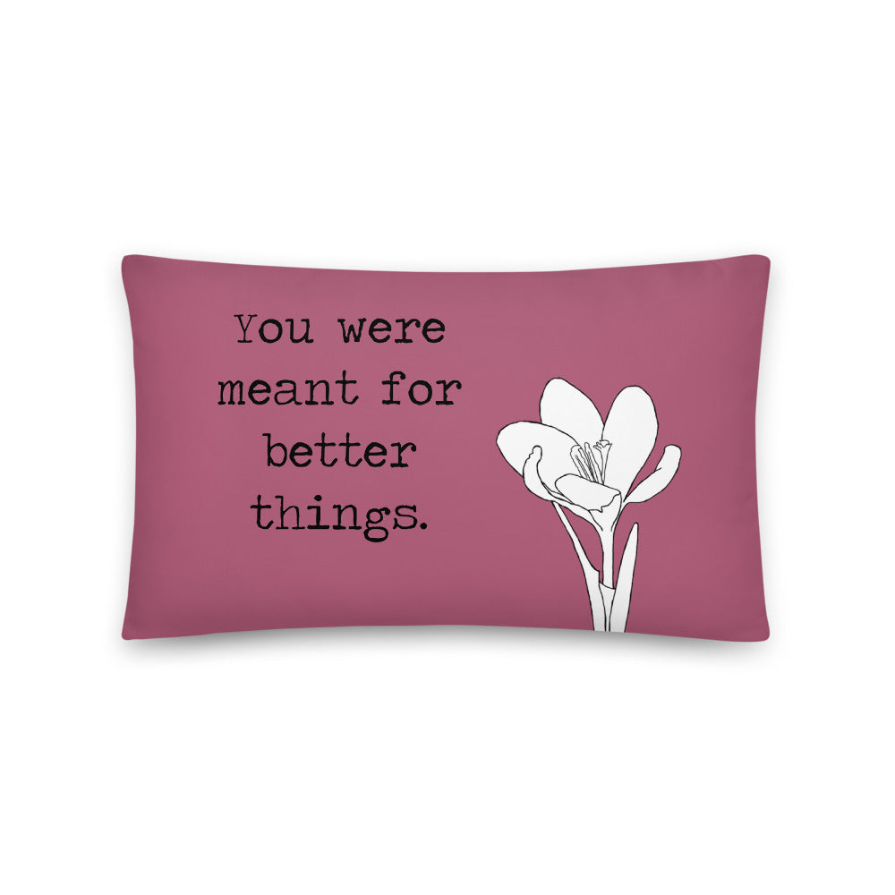 You Were Meant for Better Things Pillow