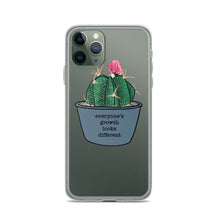 Load image into Gallery viewer, Everyone’s Growth Looks Different Succulent iPhone Case
