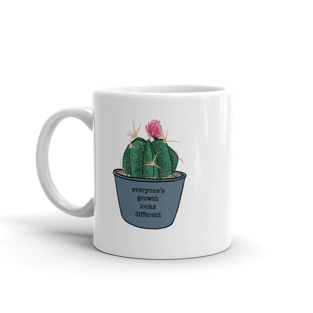 Everyone’s Growth Looks Different Succulent Mug