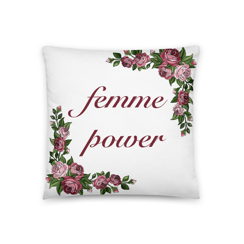 Femme Power Rose Pillow