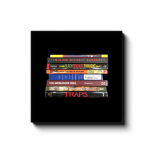 Load image into Gallery viewer, Black Feminist &amp; Womanist Book Stack Canvas Print
