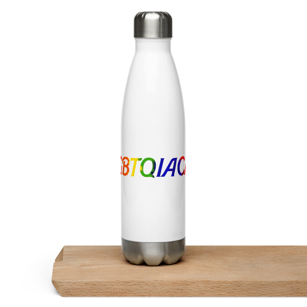 LGBTQIACAB Stainless Steel Water Bottle