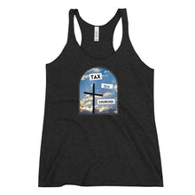 Load image into Gallery viewer, Tax the Churches Racerback Tank
